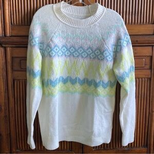 LOFT Fair Isle Raglan Sweater